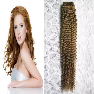 Peruwiański Kinky Curly Hair Extension 100% Non Remy Ludzkie Włosy Wiązki Wiązki 100g 100% Ludzkie Przedłużenie włosów
