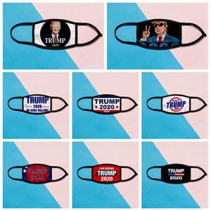 Donald Trump 2020 Maks Präsidentschaftswahl Designer-Maske Erwachsene Kinder Mode Anti-Staub-Gesichtsmasken aus Baumwolle und Seide 8 Stile RRA3192