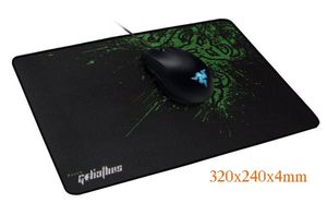 Tappetini per mouse Razer 320x240x4mm Tappetino per giochi con bordo di bloccaggio Gioco per giocatori Anime Tappetino per mouse Tappetino per mouse Versione veloce per confezione al dettaglio