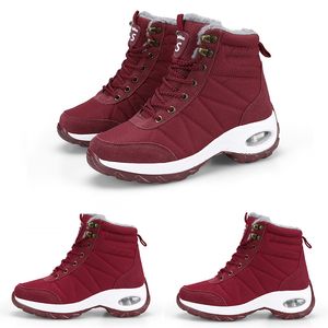 2020 Czerwony Ciepły Burgundy Winter Wzór3 śnieg Beżowy Biały Czarna Dziewczyna Lady Siostra Buty Kobiety Sneakers But Trenerzy Outdoor Walking Buty