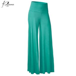 2019 Pantaloni estivi Donna per pantaloni Taglie forti Pantaloni donna elasticizzati neri a vita alta Pantaloni larghi larghi femminili Pantalon Femme MX190716