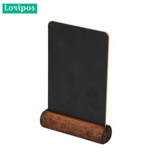 Black Chalkboard Frame Table Chalkboard Label Welcome Signs Blackboard Wooden Menu Stand Hand Writing Price Tag Display Stand