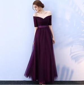 Bridesmaid Dresses Satin Tulle A-Line V Neck Sleeveless Formal Wedding Party Prom Girl Dresses party dress