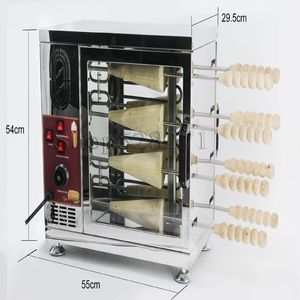 NEW 8 Roller Wooden Roll Hungarian Chimney Cake Grill Chimney Cakes making machine