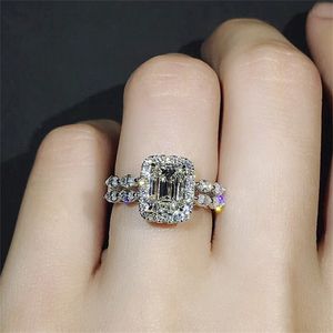 Lady Classical iced out rings New Trendy Jewelry Gift novo anel Girlfriend Gift de alta qualidade