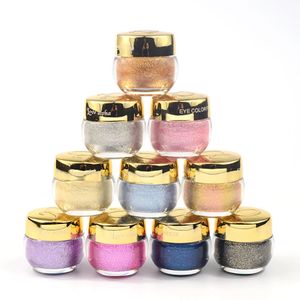3D Glitter Lidschatten Lidschatten Gel Creme 16 Farben Metallic Pulver Pigment Make-Up Parfüm Highlighter Kosmetik Werkzeuge RRA1958