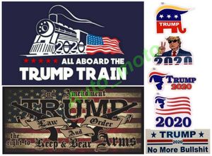 HOT Styles Trump 2020 train car locomotive Keep and Bear Arms Train window Home Living Room Decor Wall Sticker free shipping