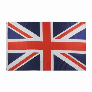 Великобритания 3x5ft флаг Цифровая печать Шелкография Полиэстер Ткань висячие реклама Наружная использования в помещении, перевозка груза падения поддержки