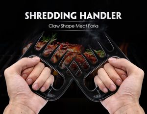 2 adet Pençe Şekli Et Forks Shredding Handler Domuz Tavuk Parçalayıcı Barbekü Araçları