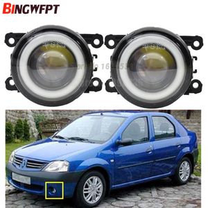 2pcs/pair (Left+Right) Angel Eye car-styling Fog Lamps LED Lights For Renault LOGAN Saloon LS 2004-2015