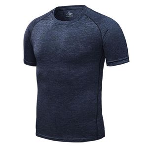 Mens Gyms T Shirt Workout Fitness Bodybuilding Shirts High-Quality Summer Tshirts O-neck Short Sleeves Tee Tops Clothing for Male