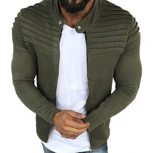 Giacca Uomo jaqueta masculino 2019 Autunno Inverno Manica Lunga Streetwear Raglan Cappotto con Cerniera Raglan casaco masculino