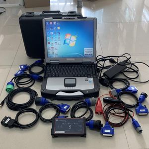 Diagnose Laptop Für Computer großhandel-Diesel LKW Diagnostik Scanner Tool Full Set DPA5 DeLorn Protocol Adapter mit Laptop CF Touch Computer