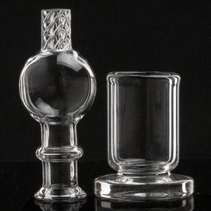 Perfekte Glaskorbkappe mit Standhalter für Quartz Banger Shishs Dab Nail Oil Rig Großhandel Rauchzubehör