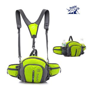 Outdoors Mountaineering Masculino um pacote de peito de peito ambos ciclismo vai bolso nylon À prova d 'água único ombro