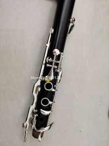 Hot Selling Clarinet 18 Keys G Tune Ebony Wood Black Silver key Musical instrument With Case Freeing