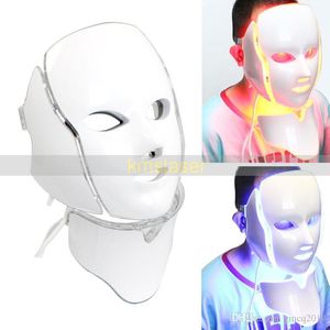 7 färger LED Photon Light Therapy Mask Facial Skin Föryngring Anti-Aging Mask