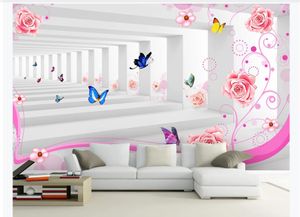 3D personalizado grande foto mural papel de parede 3d expansão do espaço do jardim sala de tv fundo decoração da parede pintura papel de parede para paredes