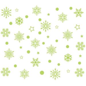 Dekor fluorescerande juldekoration snöflinga dekorativa snöflingor lysande