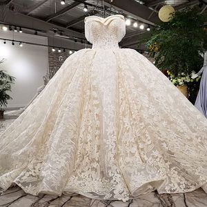 Fall Luxury Zuhair Murad Beaded Ball Gown Wedding Dresses Sweetheart Neck Beading Tassel 3D Applique Bridal Gowns Puffy Wedding Dress