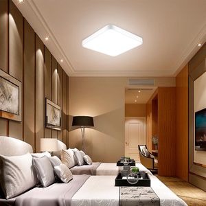 24W超薄い正方形の照明器具現代のミニマリストのリビングルームのランプホーム寝室のランプの天井LEDの照明