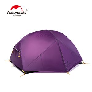 NatureHike Mongar 3 Säsong Camping Tält 20d Nylon Fabic Double Layer Vattentät tält för 2 personer NH17T007-M
