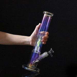 13 pollici luminoso fatto a mano in vetro giunto acqua narghilè tubo Dab Rig gorgogliatore per strumento di fumo vetro Bong Oil Rig