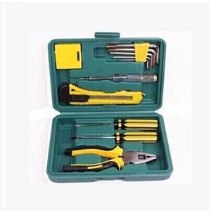 11In1 Multifunktionsbil Emergency Repair Kit Box Skruvmejselnyckel Plier Utility Knivband Mått Reparation Verktyg Bil Tillbehör DBC VT0489