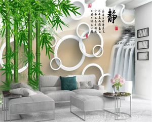 Customized Bamboo Bamboo Landscape 3d Wallpaper HD Digital Printing Silk Mural Wallpaper