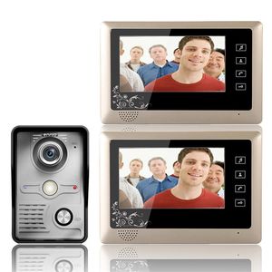 ENNIO SY809MKW12 7 Inch Video Door Phone Doorbell Intercom System 1-Camera 2-Monitor Night Vision