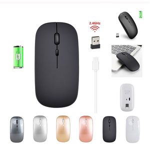 2.4G Wireless Mouse Rechargeable Charging Ultra-Thin Silent Mouse Mute Office Notebook Mice Opto-electronic For Home Office use