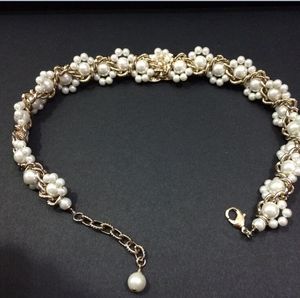 Fashion Pearl Choker Designer Halsband för Lady Women Party Wedding Lovers Mors dag gåva smycken med låda