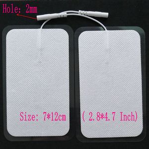7*12cm(2.8*4.7inch) Medical Massager Pads With Cable /Tens Machine Replacement Electrodes Pads for Mini Electrode Muscle Stimulator