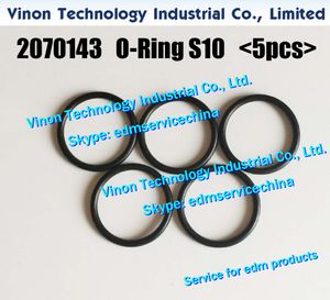 2070143, 2070070, 2070129, 2073221, 2070142, 2070054 EDM O-Ring (5Pcs cada tamanho) de vedação para Sodick máquina EDM por fio 433392, 43301J, 433011