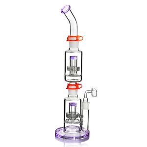 Hookahs Bong Glasses Bubbler Smoking Glass Water Pipes glass water bongs Oil Rigs dabber With 18mm banger Shisha 45cm Tall