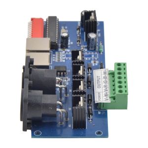 1PCS 4CH Easy DMX512コントローラーデコーダー調光器-RGBWストリップモジュールダンプノードDMX-NET-K-4CH-BAN