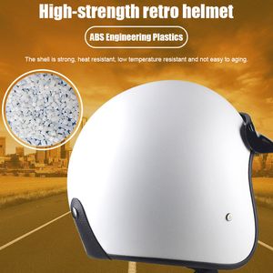 Yeni motosiklet kask vintage nefes alabilen hafif açık yüz tasarımı erkekler için kadın motosiklet bn99