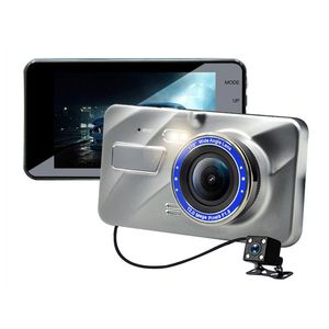 Full HD CAR DVR Dashcam Kaydedici Kamera Çift lens Ön 170 ° arka 120 ° G-Sensör Döngü Kayıt Park Monitörü