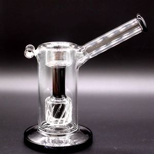 Mobius Matrix Sidecar Glass Bong Hookahs Birdcage Perc Black Bongs Thick Water Smoking Pipes with 18 Mm Joint