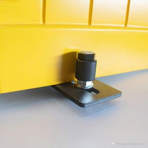 Adjustable Channel Barn Door Hardware Wall Mount Bottom Floor Guide Stay Roller Powder Coated