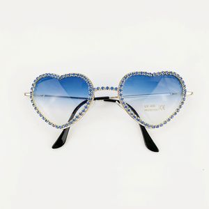 Vintage Herz Sonnenbrille Mode Luxus Strass Dekoration Cat Eye Sonnenbrille Männer Brillen Oculos Klare Gläser