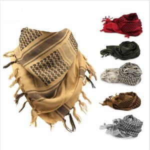 Shemagh Keffiyeh Wojskowy Tactical Arabski Szalik Muzułmański Magiczny Szaliki Wojsko Szal Polowanie Paintball Head Szalik Camo Face Desert Bandanas C6005