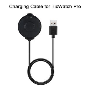 1M Magnetic USB Ładowanie Kabel Pulpit Ładowarka Dock Cradle Do Ticwatch Pro Smart Watch Charger Hurtownie Factory Direct