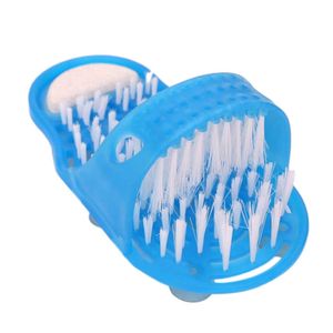 1PCS Health Care Foot Massager Shower Foot Feet Cleaner Scrubber Washer Foot Household Bathroom Stone Massager Slipper Blue C18122801