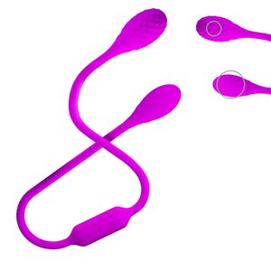 25,78 pollici coppia impermeabile signore vaginale doppio vibratore mini giocattolo del sesso anale vibrazione vibratori in silicone massaggiatore per le donne Y191218