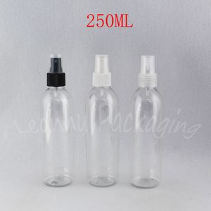250 ml Şeffaf Yuvarlak Omuz Plastik Şişe, 250cc Boş Kozmetik Konteyner, Toner / Su Paketleme Şişesi (26 adet / grup)