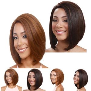 AIMISIショートピクシーカット合成毛ボボウィッグシミュレーション人間の髪Pelucas de Cabello Human Wigs JF 2063