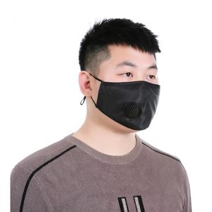 Vana Filtre Pad Tasarımcı Maskesi CCA12042 olmadan Anti-Dust Yüz Maskesi Ayarlanabilir Maskeler Yetişkin PM2.5 Maskeler Yeniden kullanılabilir Ağız Kül Maske Nefes