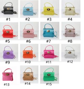 Fashion Baby Girls Jelly Handbags Cute Candy Color Princess Bags for Kids Korean Children Gel chain single shoulder bag C5235
