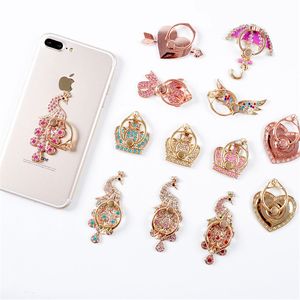 Bling Diamond Ring Phone Holder Unique Mix Style Cell Phone Holder Fashion For iPhone X 8 7 6s Samsung S8 cellphone stand